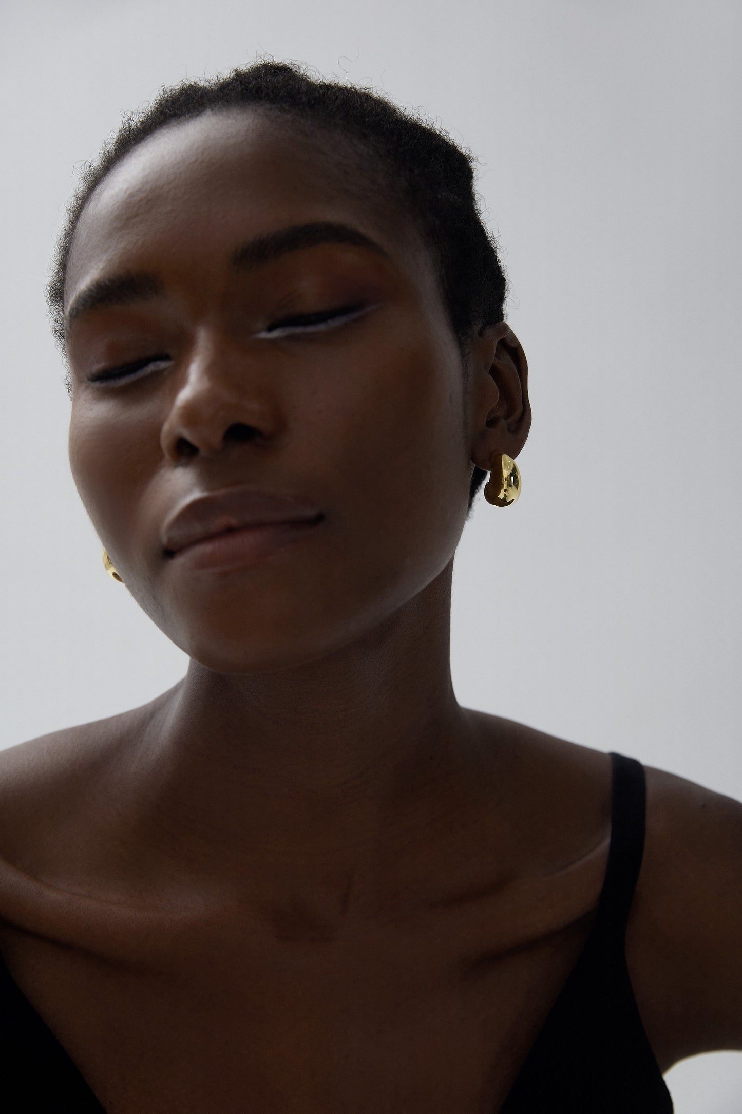 Electroformed Huggie Earrings